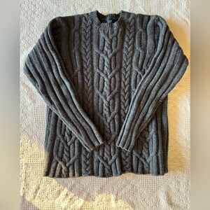GAP Gray Cable Knit Sweater